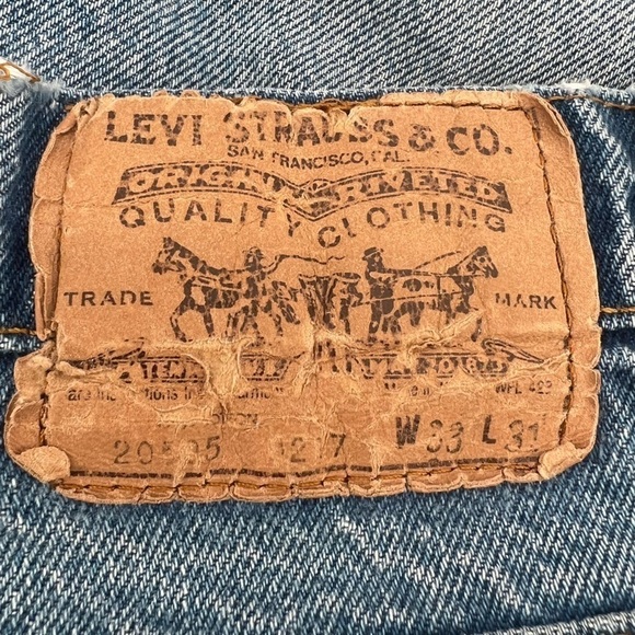 Levi’s Men’s Buffalo David Bitton Slim Distressed Bootcut Jeans Size 33 x 31 - Picture 2 of 5